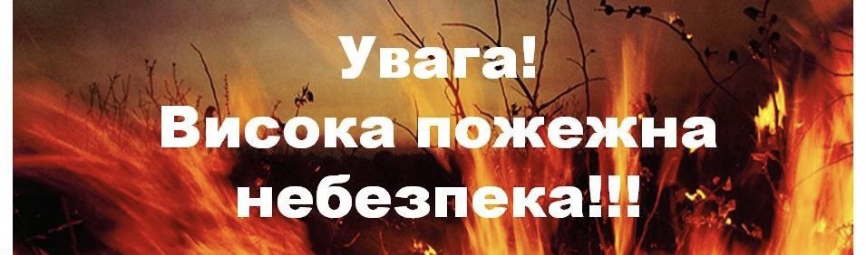 Увага: на Донеччині очікується підвищена пожежна небезпека