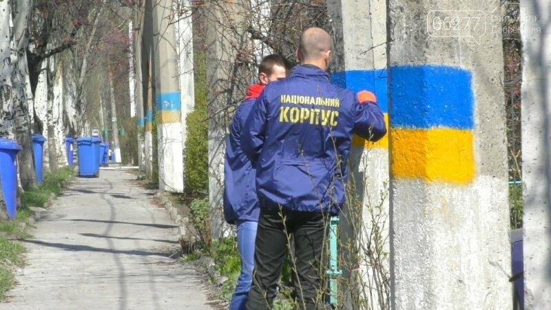 Активисты в Доброполье самостоятельно вернули национальную..., фото-3 Активисты в Доброполье самостоятельно вернули национальную символику на главные улицы, фото-3