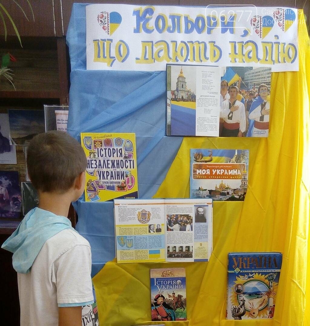 В Белозерском проводится выставка ко Дню флага Украины, фото-1 В Белозерском проводится выставка ко Дню флага Украины, фото-1